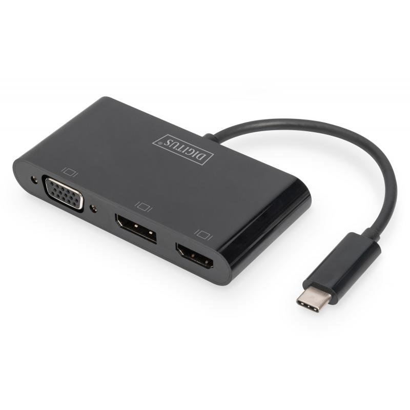 digitus-adaptador-de-monitor-triple-usb-c-3-en-1-hdmi-dp-vga